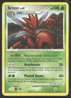 Scizor 25/100 Rare Stormfront Pokemon Moderately Played - Image 1
