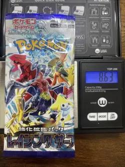 Heavy 8.63g Pokemon Sealed Raging Surf Sv3a Japanese Booster Pack - Image 1