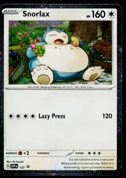 Snorlax 122 Promo Scarlet & Violet Pokemon Near Mint - Image 1