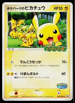 Pokepark's Pikachu 043/PCG-P Promo PokePark Pokemon Japanese Heavily Played - Image 1