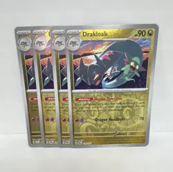 Drakloak 129/160 - Play Set (x4) - Pokemon TCG: Twilight Masquerade NM REV HOLO - Image 1