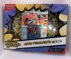 Pokemon TCG Mega Feraligatr ex Box Ascended Heroes Sealed New - Image 1