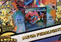Pokemon TCG Mega Feraligatr ex Box Ascended Heroes Sealed New - Image 2