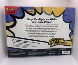 Pokemon TCG Mega Feraligatr ex Box Ascended Heroes Sealed New - Image 3