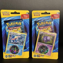 POKEMON XY EVOLUTIONS BLISTER BOOSTER PACK NEW GRENINJA & WEEZING PROMO - Image 1