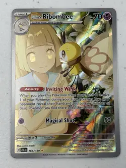Pokemon Lillie's Ribombee 164/159 SV Journey Together Holo NM - Image 1