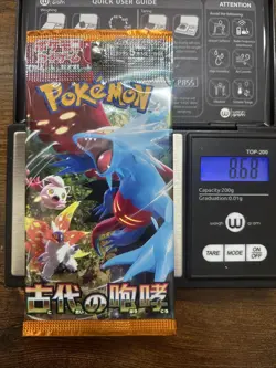 Heavy 8.68g Pokemon Sealed Ancient Roar Sv4k Japanese Booster Pack - Image 1