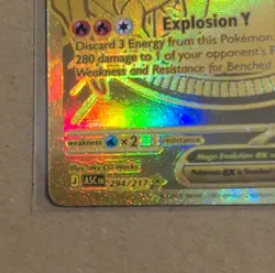 Mega Charizard Y EX 294/217 Gold Hyper Rare, Ascended Heroes, Pokemon TCG (NM) - Image 5