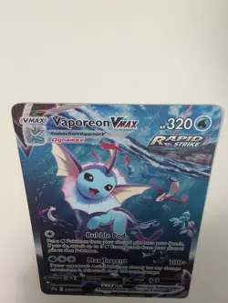 Pokemon Vaporeon VMAX Rapid Strike Alt Art Promo Holo SWSH182 Sword & Shield - Image 4