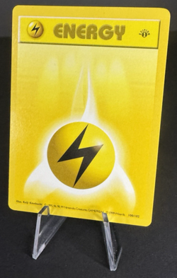 1st Edition Lightning Energy 100/102 - Base Set (Shadowless) - Pokemon TCG - VLP - Image 3