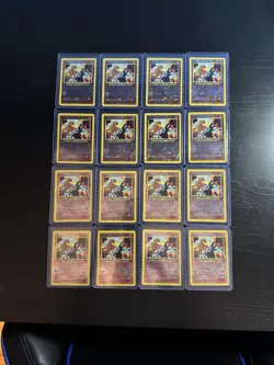 Lot Of 16 Pokemon TCG Entei #34 Black Star Movie Promo Reverse Holo 2001 WOTC - Image 1