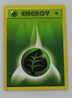 1999 Pokemon Game Grass Energy 99/102 1st Edition Base Set NM - Image 1