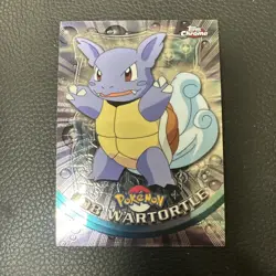 MINT/Nm Wartortle #08 Pokemon Topps Chrome Holo Foil TV Animation Vintage - Image 1