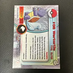 MINT/Nm Wartortle #08 Pokemon Topps Chrome Holo Foil TV Animation Vintage - Image 3
