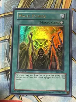 Yugioh! Asian English LON-050 Mage Power 1st Edition LP - Image 1