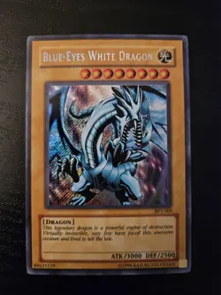 YUGIOH BPT-009 BLUE EYES WHITE DRAGON SECRET RARE LP - Image 1