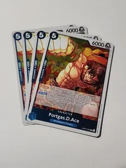 One Piece 4x Portgas.D.Ace (053) OP07-053 500 Years in the Future Foil English - Image 1