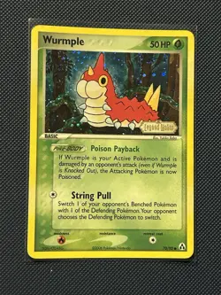 Wurmple - 70/92 EX Legend Maker - Reverse Holo Stamped Pokemon Card - Image 1