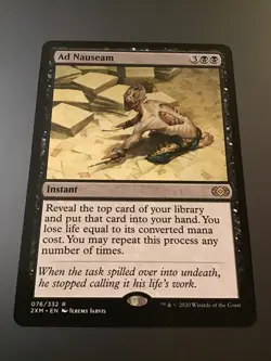 MTG Double Masters #076 Ad Nauseam NM - Image 1