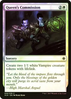 Queen's Commission IXALAN MTG MAGIC SORCERY FOIL - Image 1
