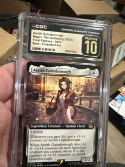 MTG Aerith Gainsborough 423 Ext Art Rare Final Fantasy CGC Pristine 10 Pop 1 🔥 - Image 3