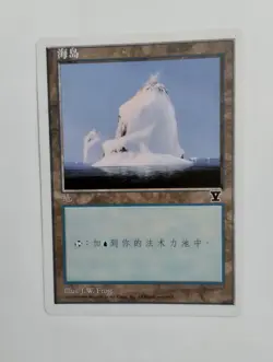 1 x MTG S-Chinese 5E Basic Land Island (D)---N/M - Image 1