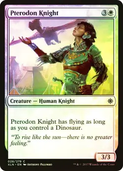 Pterodon Knight IXALAN MTG MAGIC CREATURE HUMAN KNIGHT FOIL - Image 1
