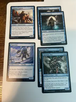 MTG Lot of 6 Homarid Myr Salamander Creature Cards EDH Commander Tribal Bulk - Image 1