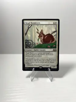 NM Regal Bunnicorn, MTG, Wilds of Eldraine, Magic the Gathering, 25 - Image 1