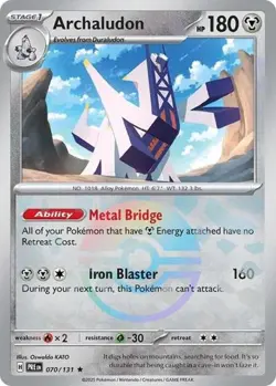 Archaludon (Poke Ball Pattern, #070/131) - SV - Prismatic Evolutions NM Pokemon - Image 1
