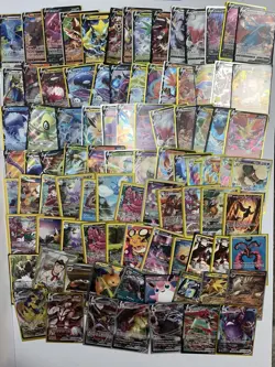 Pokemon TCG 90+ Card Lot - Sleeved Holo V , VMAX, VSTAR, GX, EX cards - Image 1