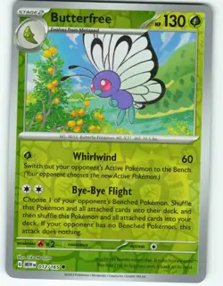 Butterfree - Reverse Holo - 12/165 Scarlet & Violet 151 - Pokemon TCG - 2023 - Image 1
