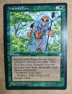 MTG Ice Age - Nature's Lore - NM - Magic the Gathering - Free Shipping - Image 1