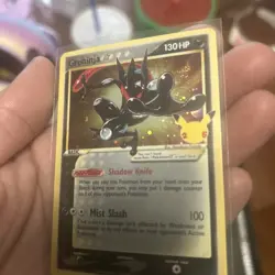 Pokemon TCG Greninja Gold Star SWSH144 Celebrations Black Star Promo WITH SWIRL! - Image 2