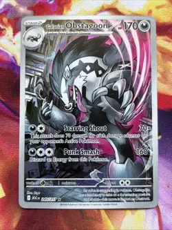 Pokemon Galarian Obstagoon 245/217 ASC Rare Holo Stage 2 HP170 Krrg - Image 1