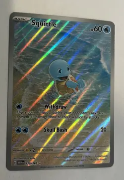 💦 SQUIRTLE 170/165 NEAR MINT BLASTOISE EX 184/165 MEW EX 151/165 POKEMON 151LOT - Image 3