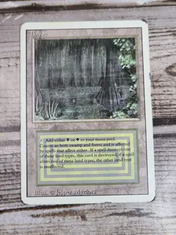 Bayou Revised MTG Magic: The Gathering Dual Land Card EDH Vintage Reserve List - Image 2