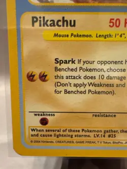 Pikachu Funskool 2004 India Pokemon Card Vintage - Excellent Condition - Image 5