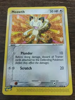 Meowth 42/95 EX Team Magma Vs Team Aqua Pokemon - Image 1