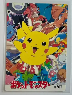 TEAM ROCKET MEOWTH Pocket MonsterS Pokemon Japanese Anime Vending Prism Sticker - Image 2
