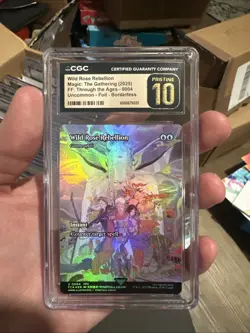 Wild Rose Rebellion Borderless Foil MTG Final Fantasy CGC Pristine 10 Low Pop 🔥 - Image 1