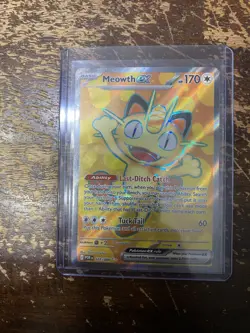 Meowth Ex 107/088 Full Art POKEMON TCG Mega Evolution Perfect Order PACK FRESH - Image 1