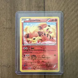 Pokemon TCG Legendary Treasures Growlithe RC4/RC25 Reverse Holo MP - Image 1