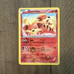 Pokemon TCG Legendary Treasures Growlithe RC4/RC25 Reverse Holo MP - Image 3