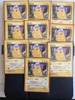 Lot Of 10 Pikachu Shadowless Base Set 58/102 Pokemon - Image 1