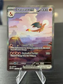 Charizard ex 199/165 SIR Sv: Scarlet & Violet 151 Holo Pokemon TCG - QUICK SHIP - Image 1