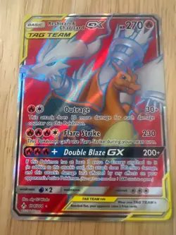 Pokemon Reshiram&Charizard GX Tag Team 194/214 Full Art - Image 3