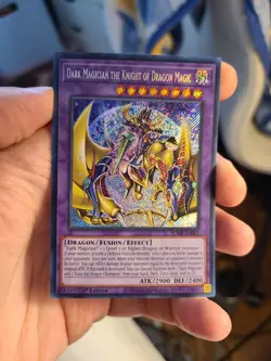 Yugioh Dark Magician the Knight of Dragon Magic BLMR-EN001 1st Secret Rare - Image 1