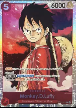 Monkey.D.Luffy ST01-012 SR Foil One Piece Starter Deck 1: Straw Hat Crew NM - Image 1