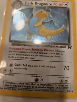 Pokemon Dark Dragonite Holo Rare TCG Card 5/82 Mint Condition - Image 2